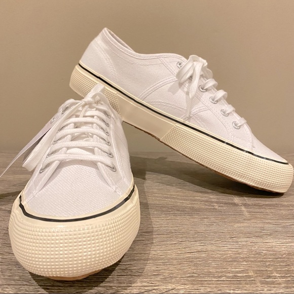NWT SUPERGA Fantasia Man’s White Classic Sneakers Size 44 brand new with tags - Picture 3 of 15